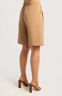 Bermuda Long Line Shorts - Camel