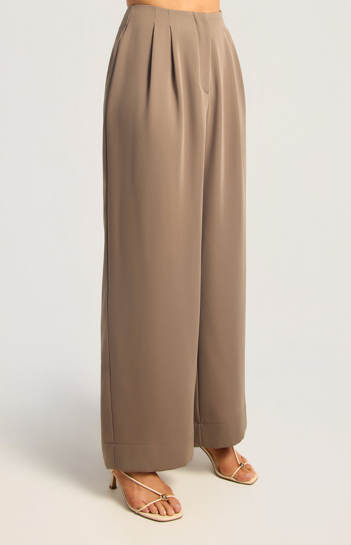 Corrina Straight Leg Pants - Mushroom