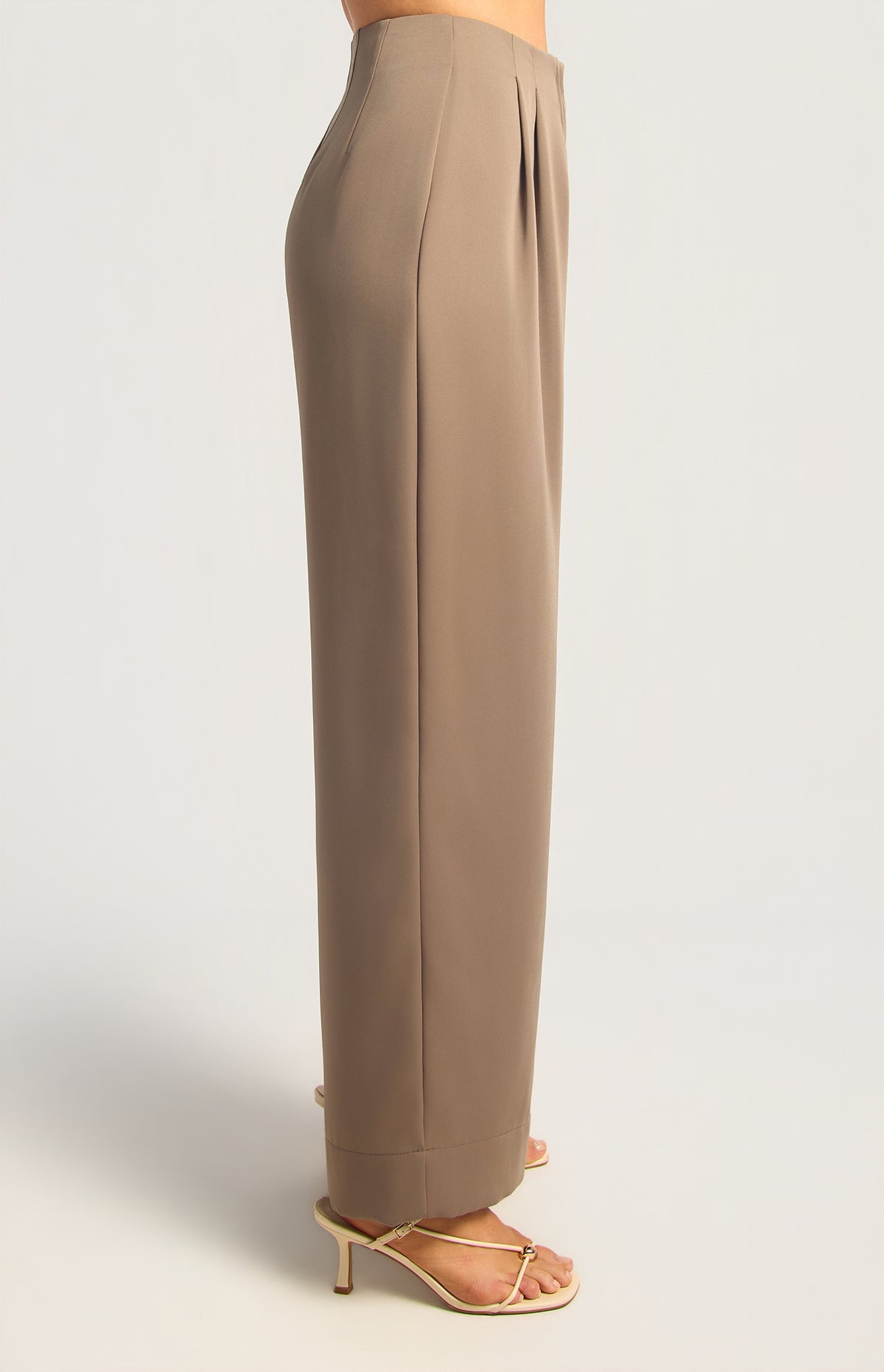 Corrina Straight Leg Pants - Mushroom