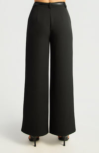 Jeanette Straight Leg Pants - Black