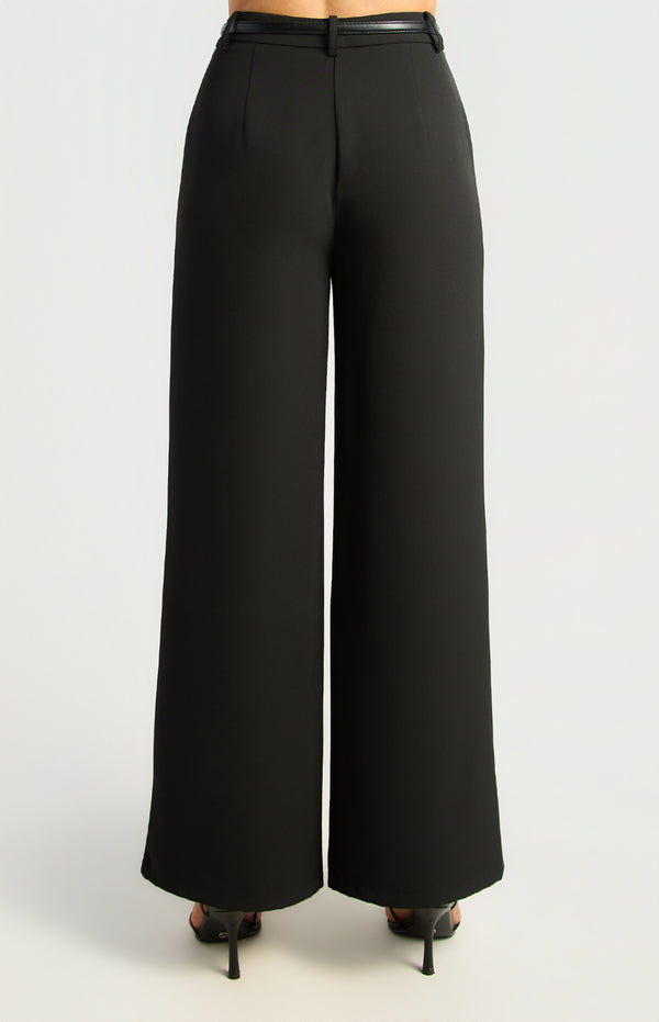 Jeanette Straight Leg Pants - Black