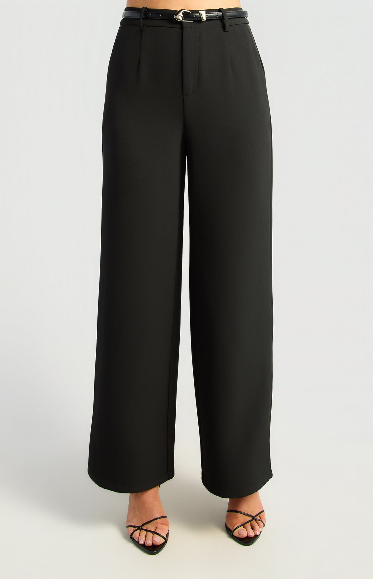 Jeanette Straight Leg Pants - Black