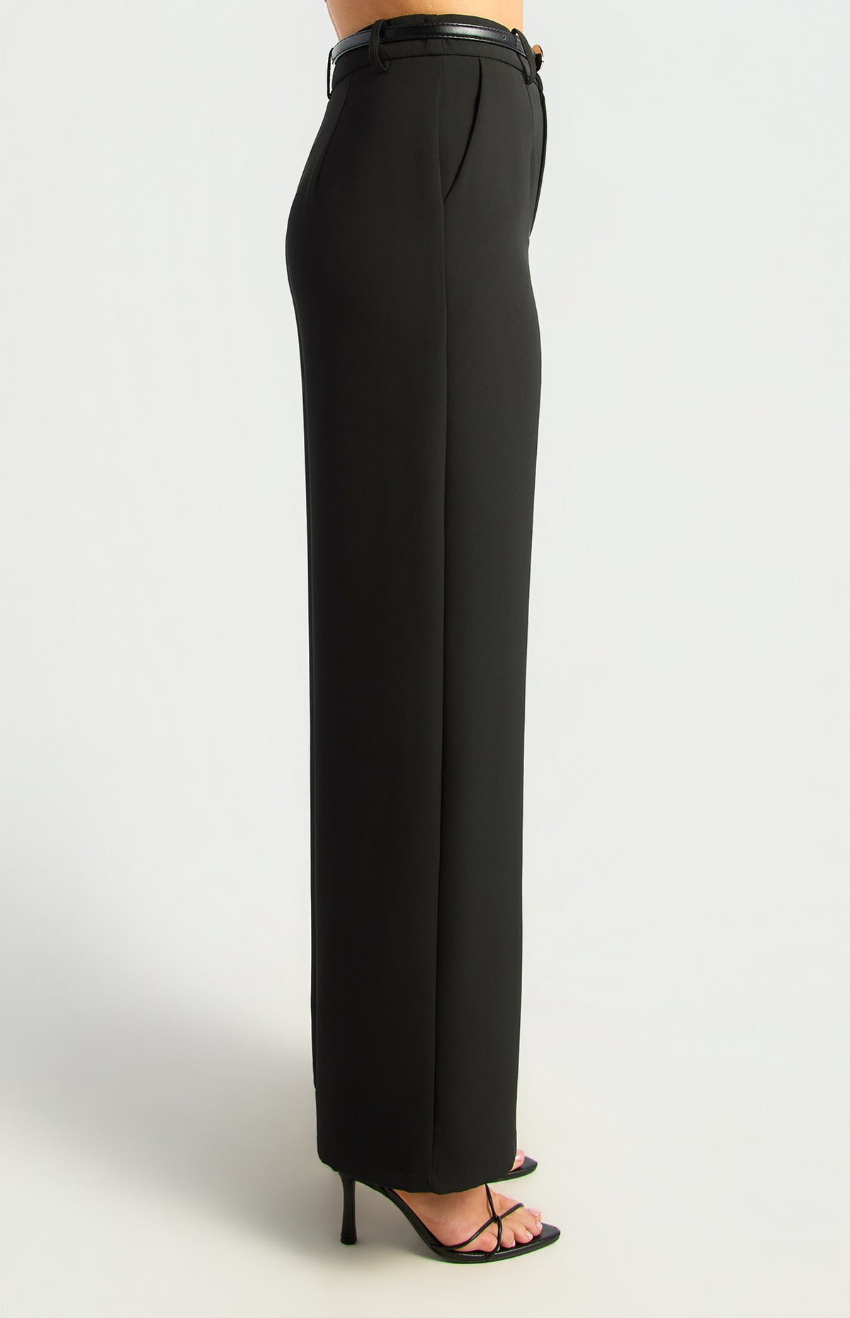 Jeanette Straight Leg Pants - Black