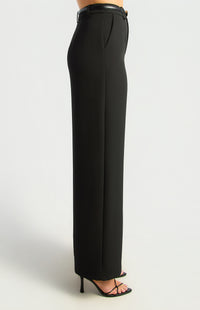 Jeanette Straight Leg Pants - Black