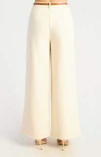 Jeanette Straight Leg Pants - Bone