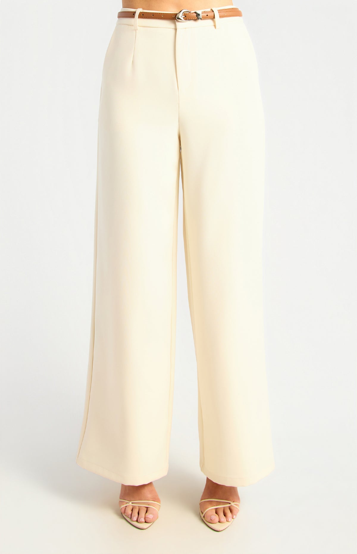 Jeanette Straight Leg Pants - Bone