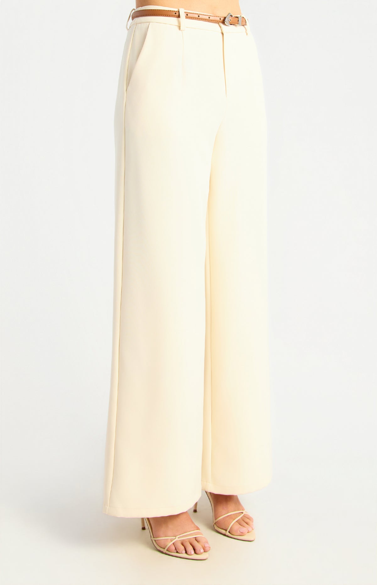 Jeanette Straight Leg Pants - Bone