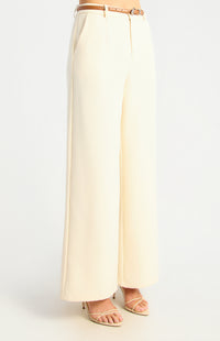 Jeanette Straight Leg Pants - Bone