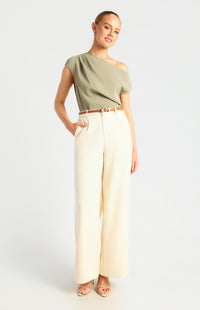 Jeanette Straight Leg Pants - Bone