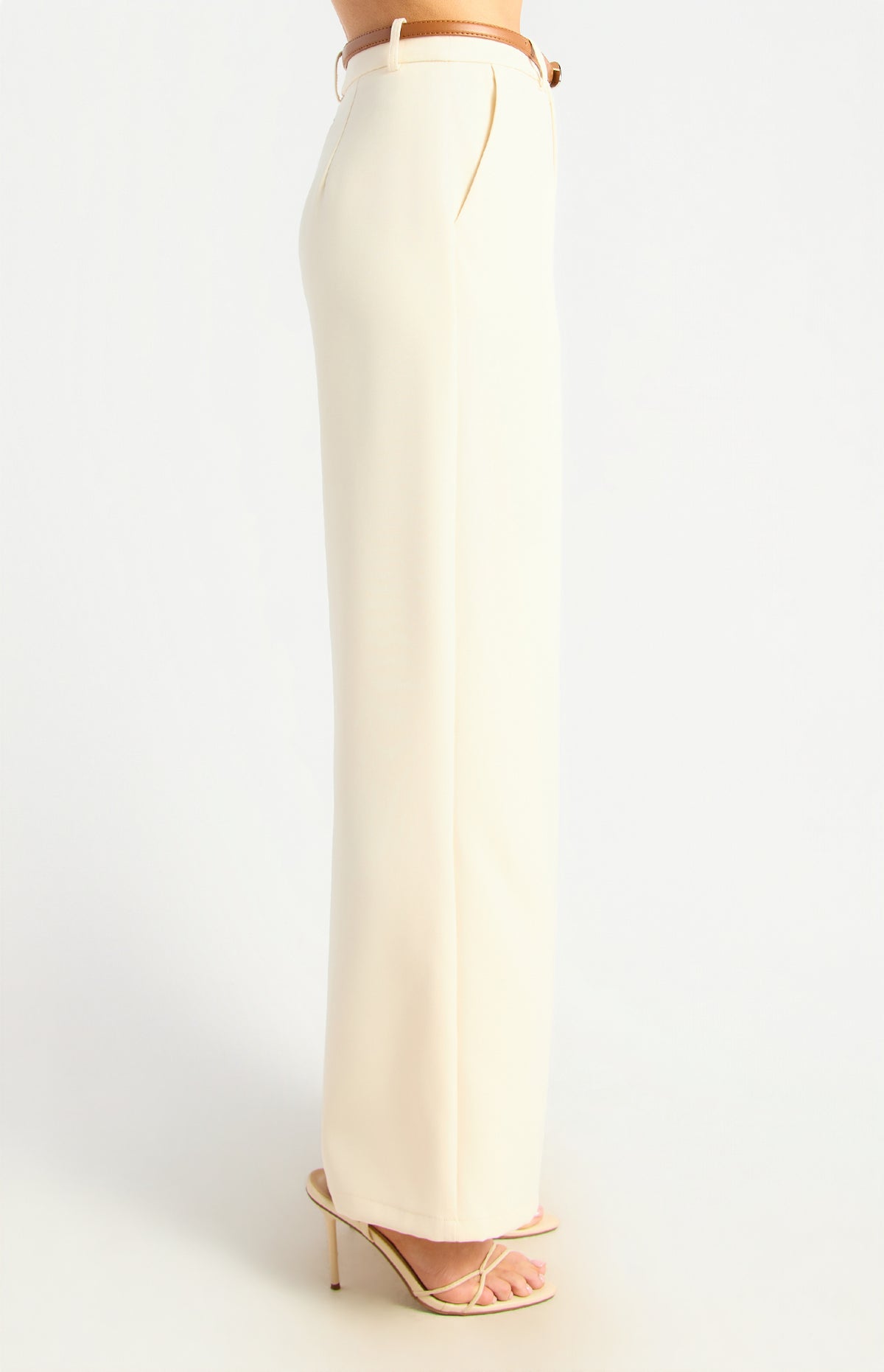 Jeanette Straight Leg Pants - Bone