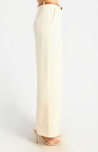 Jeanette Straight Leg Pants - Bone