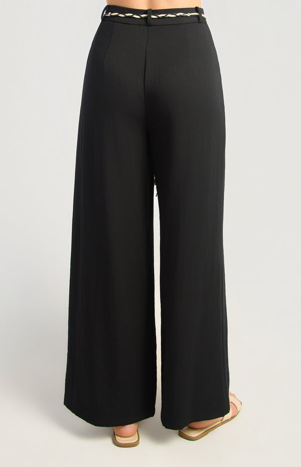 Oaklyn Straight Leg Pants - Black