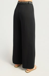 Oaklyn Straight Leg Pants - Black