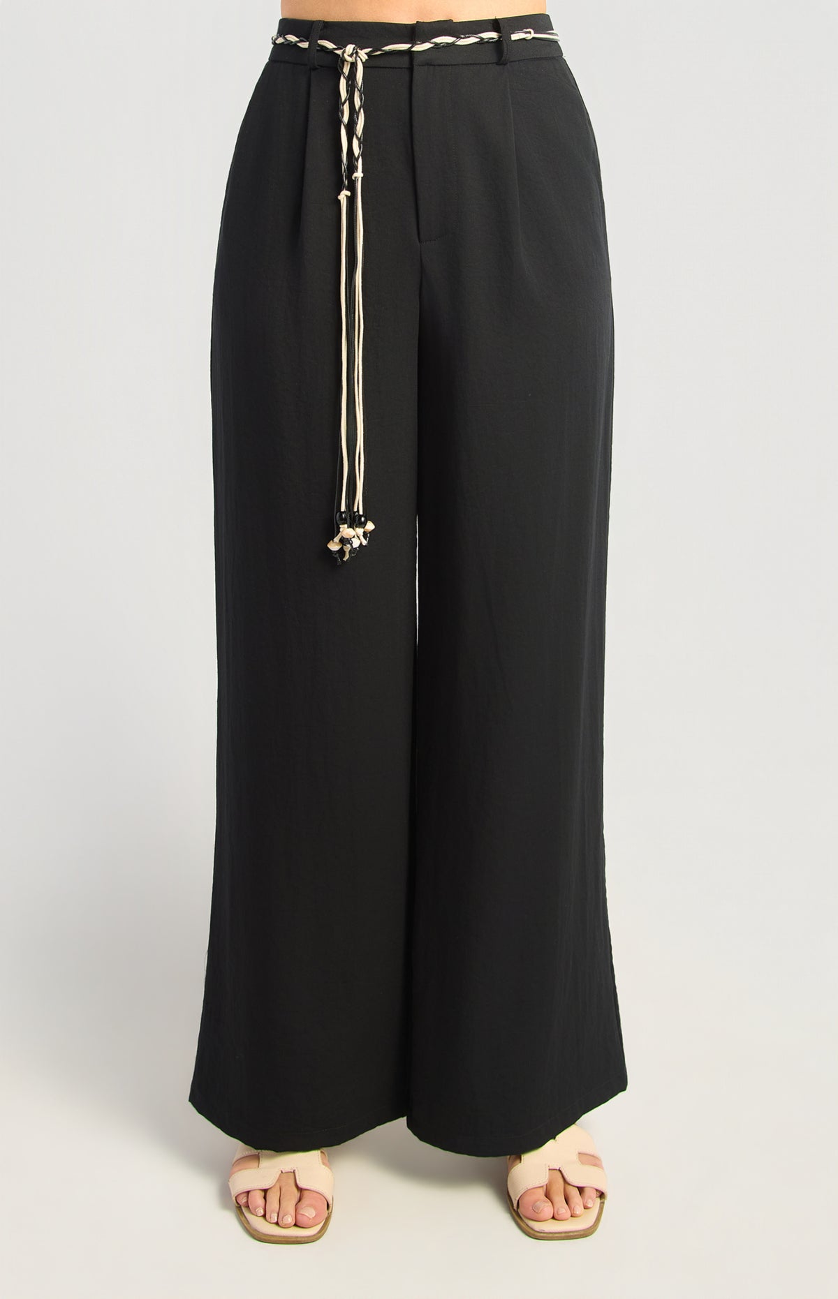 Oaklyn Straight Leg Pants - Black