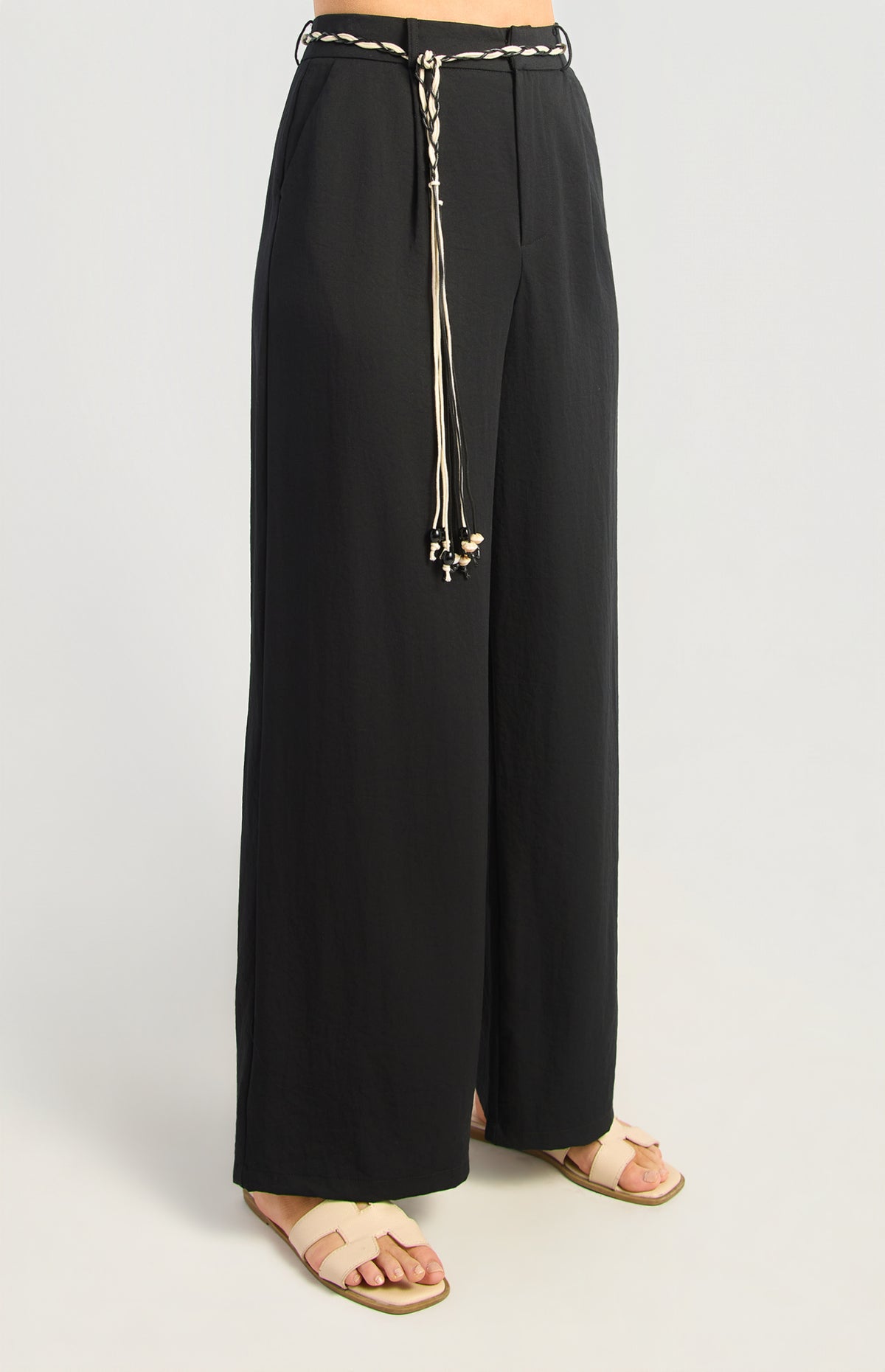 Oaklyn Straight Leg Pants - Black