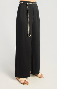Oaklyn Straight Leg Pants - Black