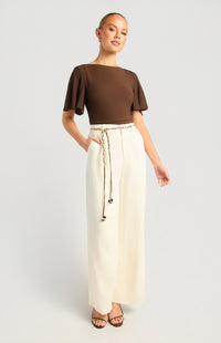 Oaklyn Straight Leg Pants - White