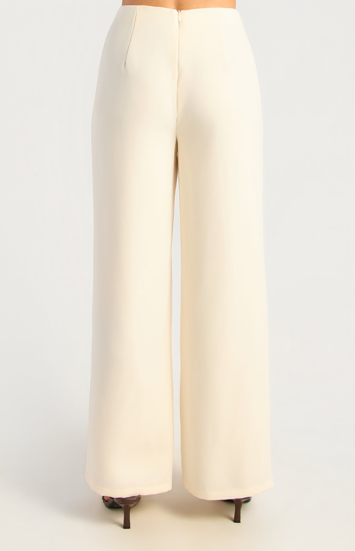 Lina Wide Leg Pants - Bone