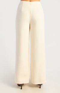 Lina Wide Leg Pants - Bone