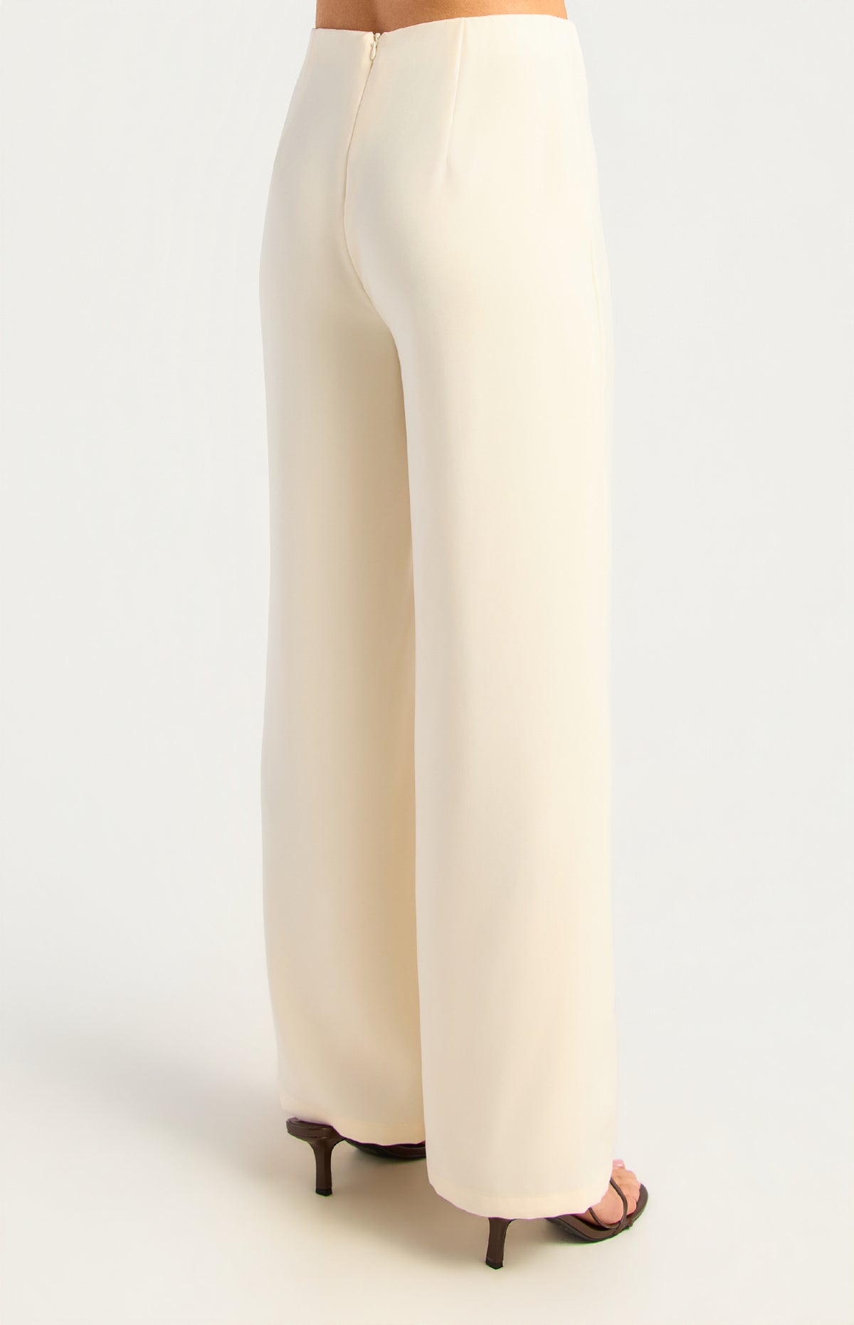 Lina Wide Leg Pants - Bone