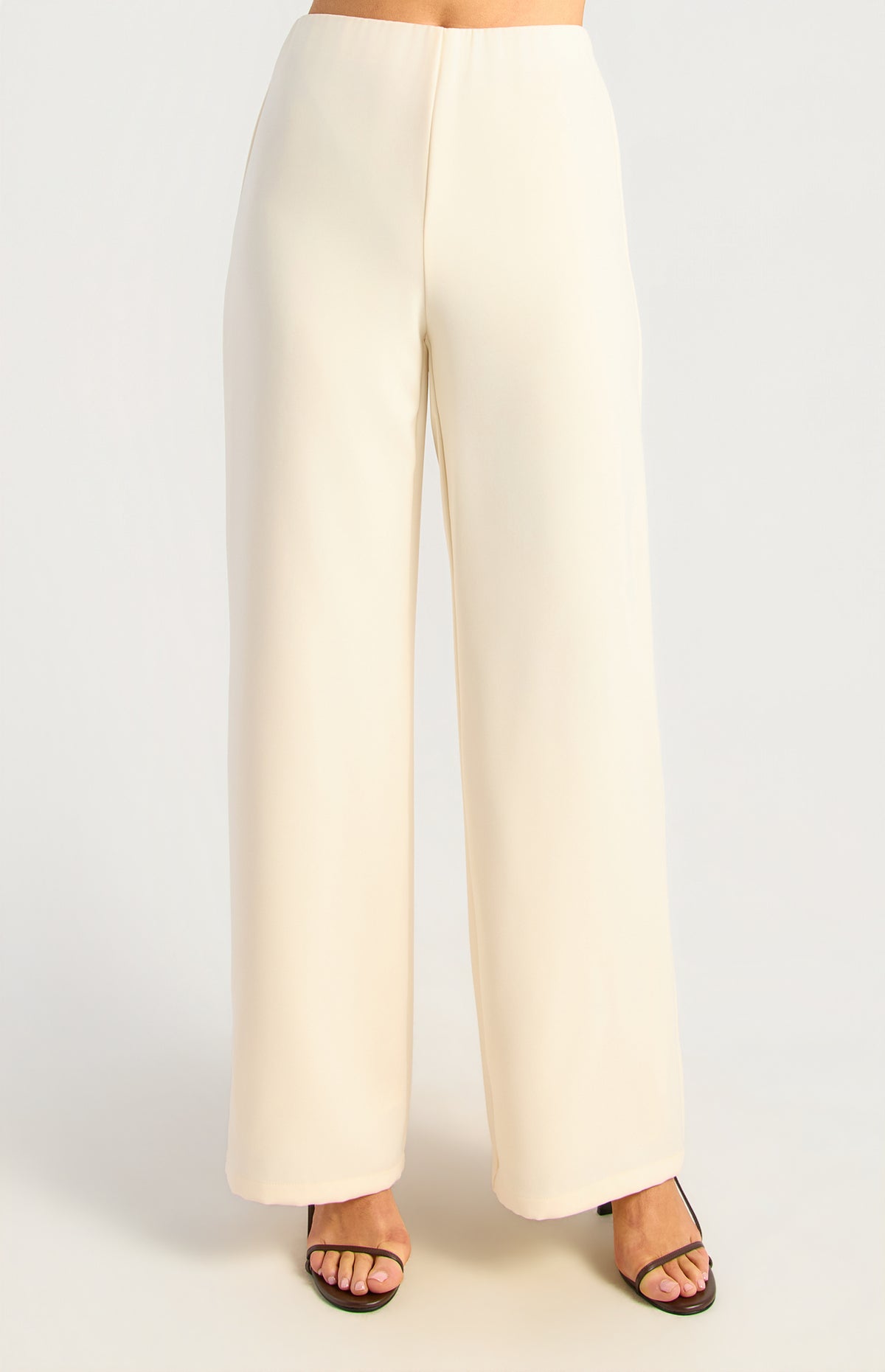 Lina Wide Leg Pants - Bone