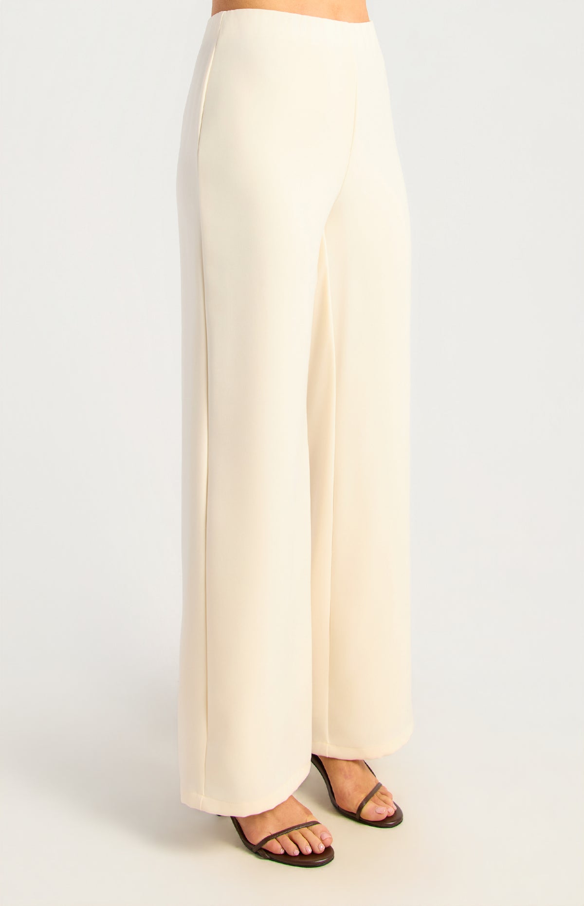 Lina Wide Leg Pants - Bone