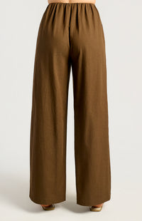 Charpelle Wide Leg Pants - Espresso