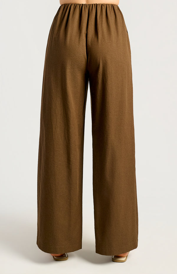 Charpelle Wide Leg Pants - Espresso