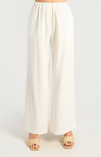Charpelle Wide Leg Pants - White