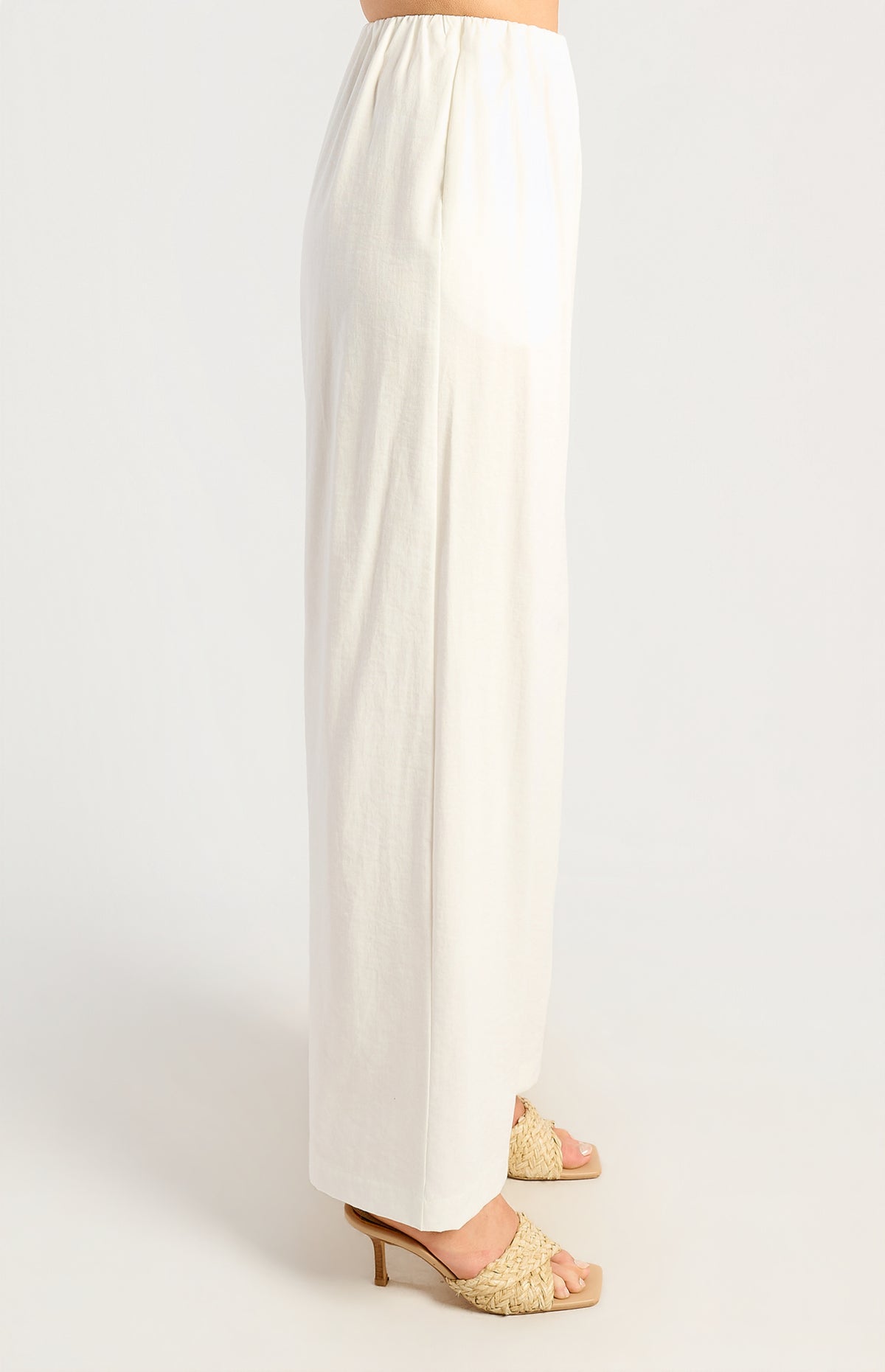 Charpelle Wide Leg Pants - White