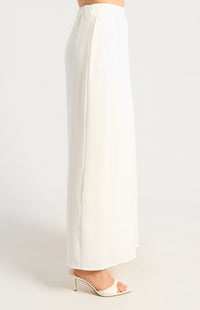 Palazzo High Waisted Pants - White