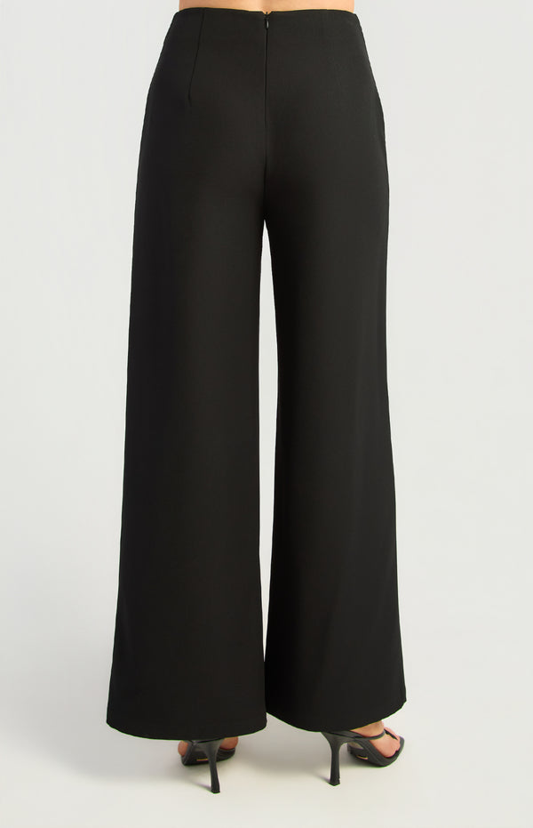 Nyah Wide Leg Pants - Black