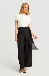 Nyah Wide Leg Pants - Black