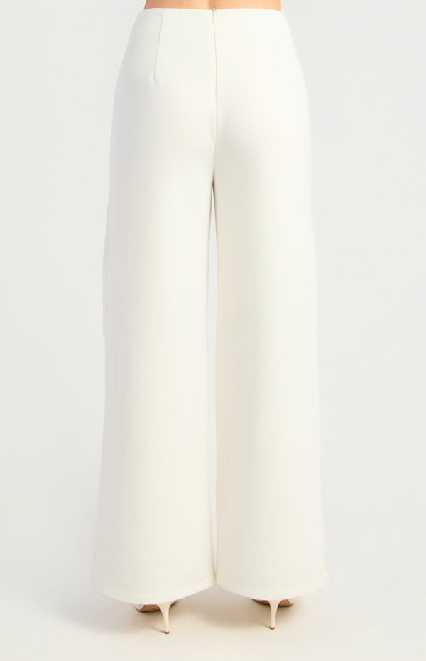 Nyah Wide Leg Pants - White