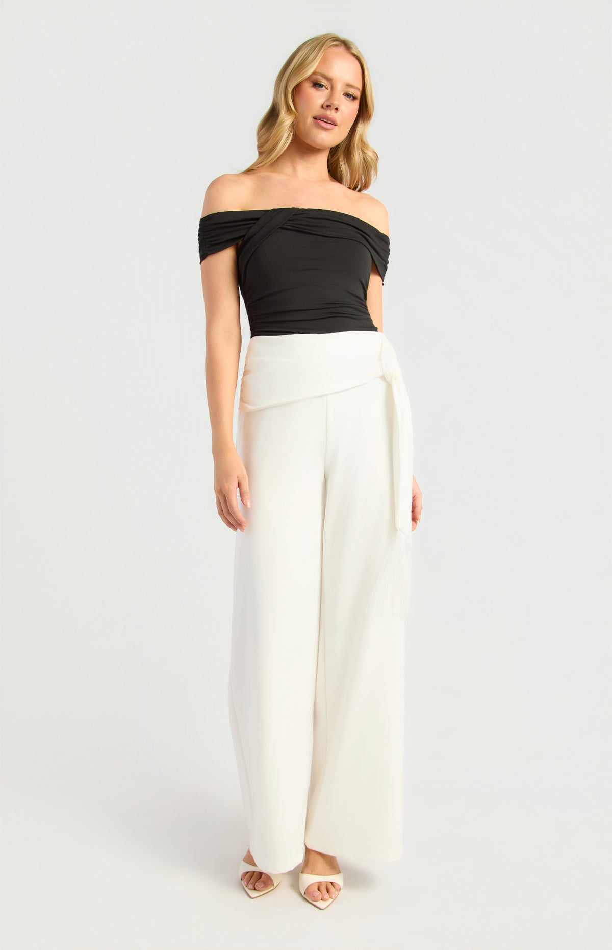 Nyah Wide Leg Pants - White