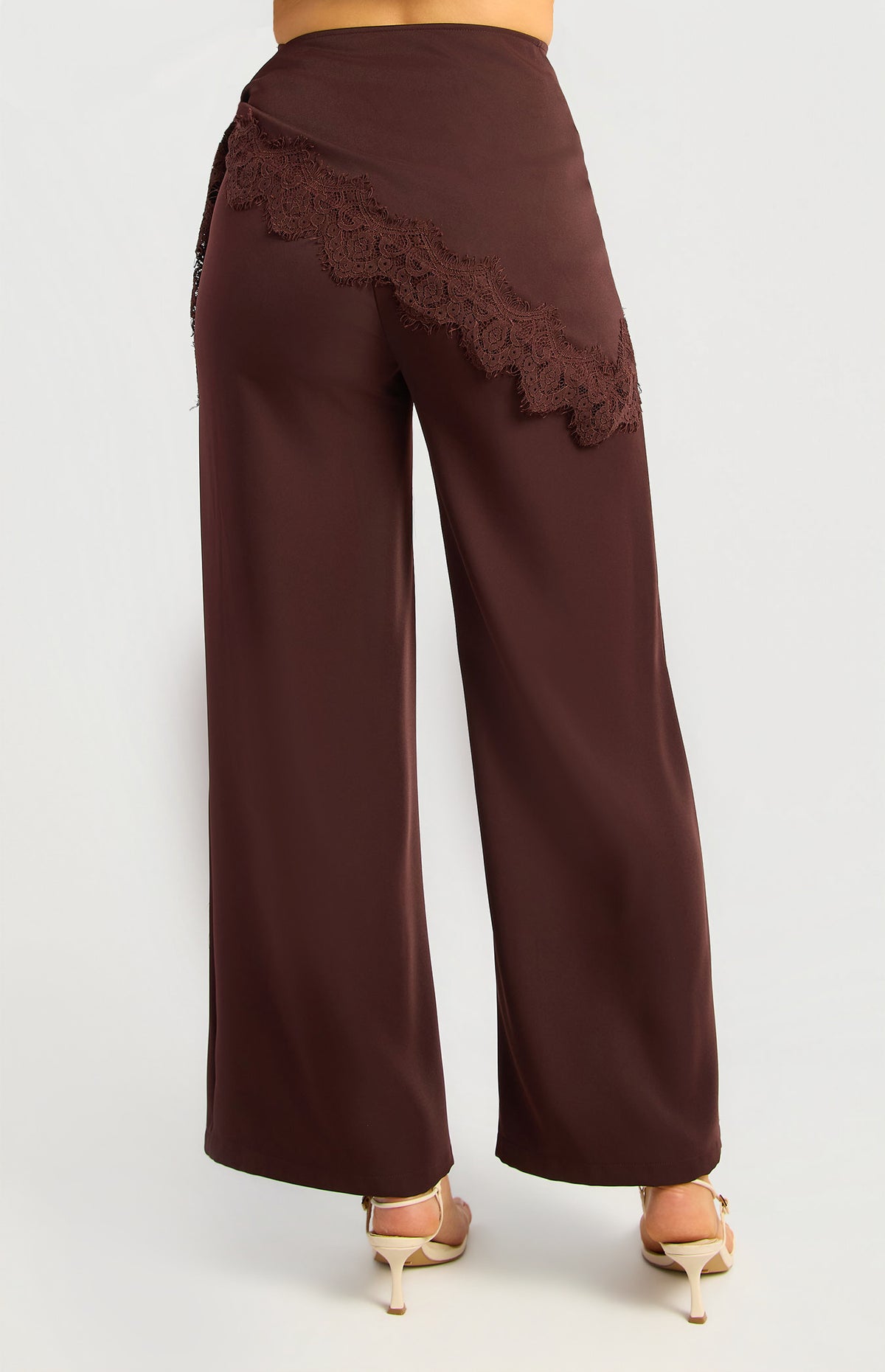 Clayton Wide Leg Pants - Espresso