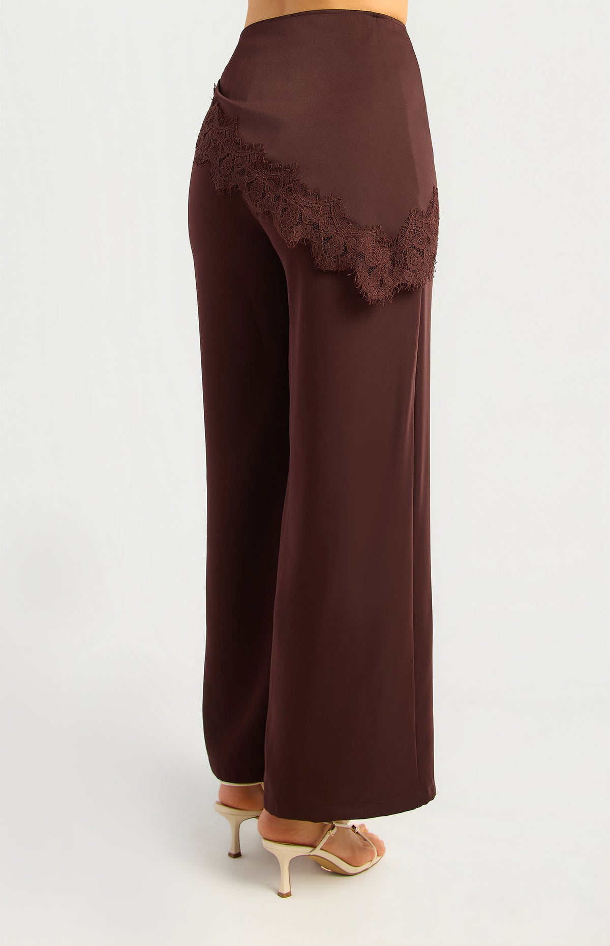 Clayton Wide Leg Pants - Espresso