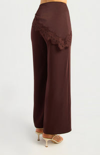 Clayton Wide Leg Pants - Espresso