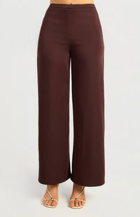 Clayton Wide Leg Pants - Espresso