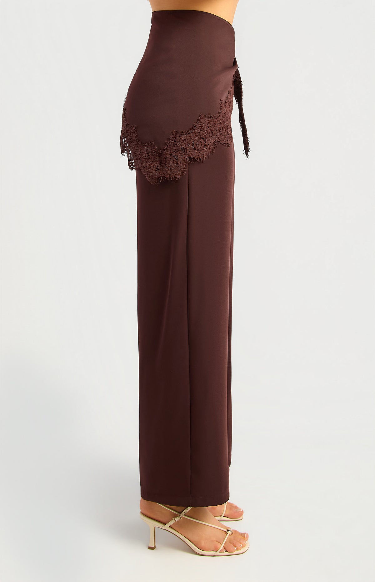Clayton Wide Leg Pants - Espresso