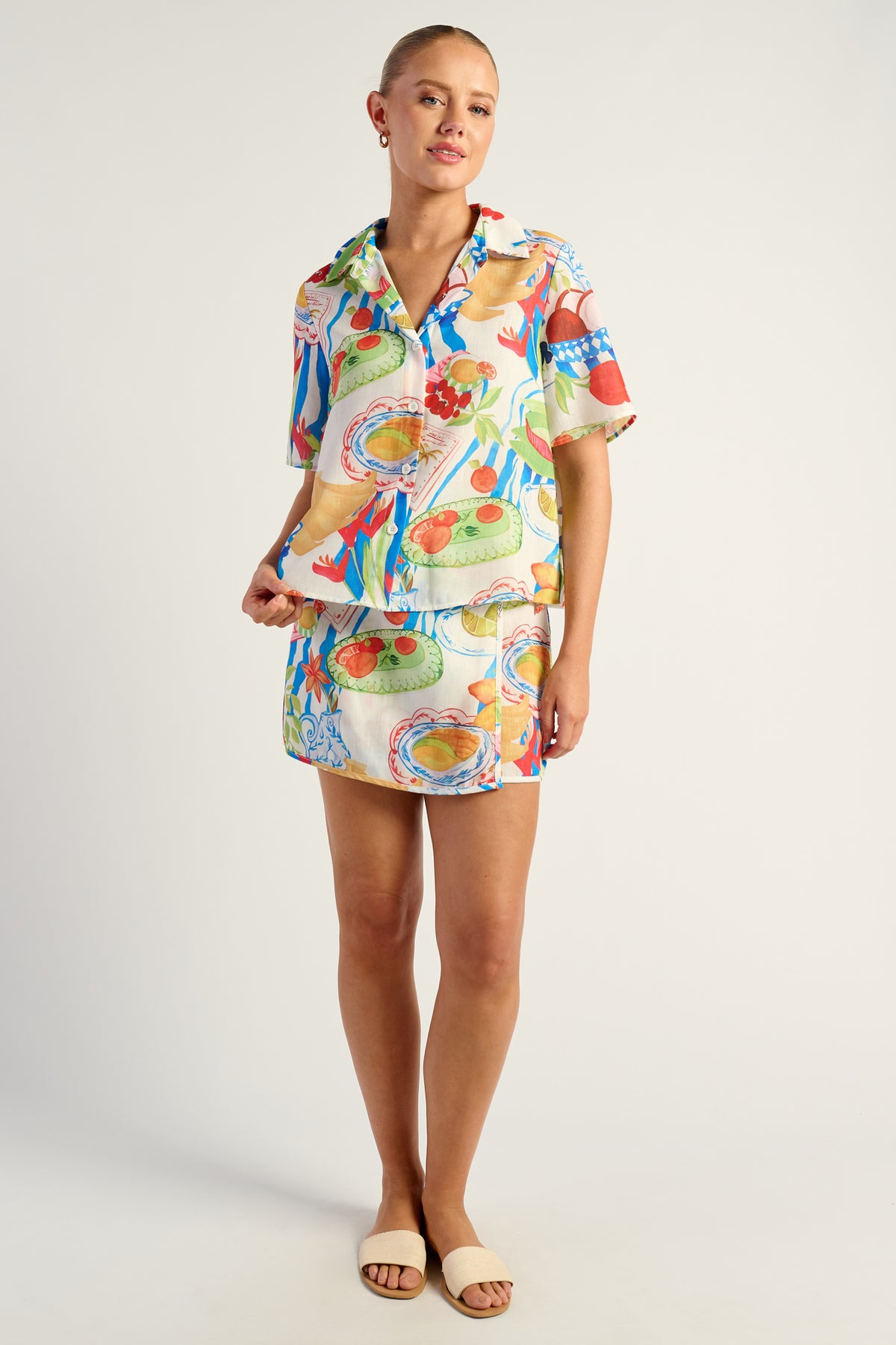 Fiesta Shirt & Skirt Set - Multi