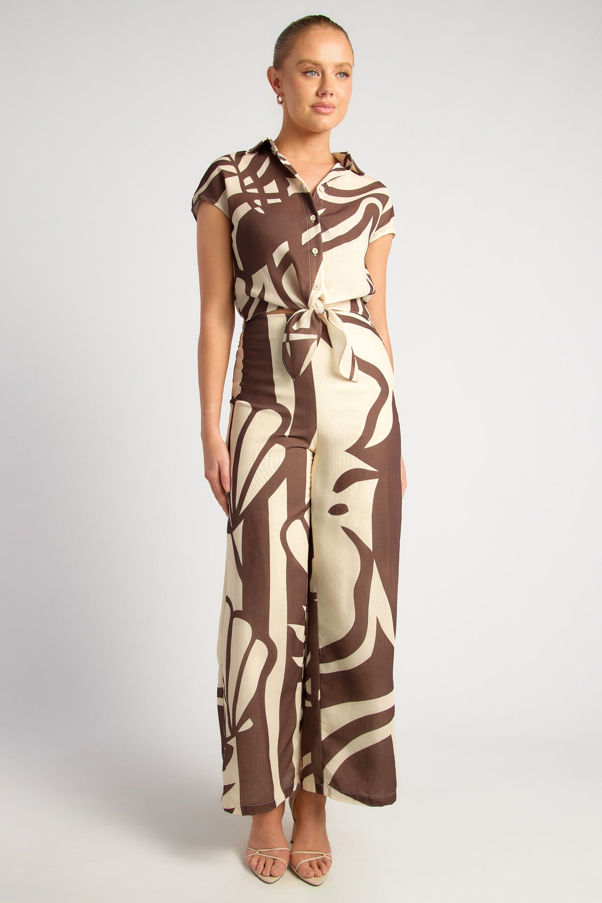 Chapel Top & Pants Set - Espresso