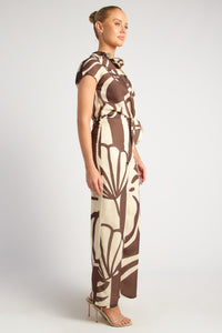 Chapel Top & Pants Set - Espresso