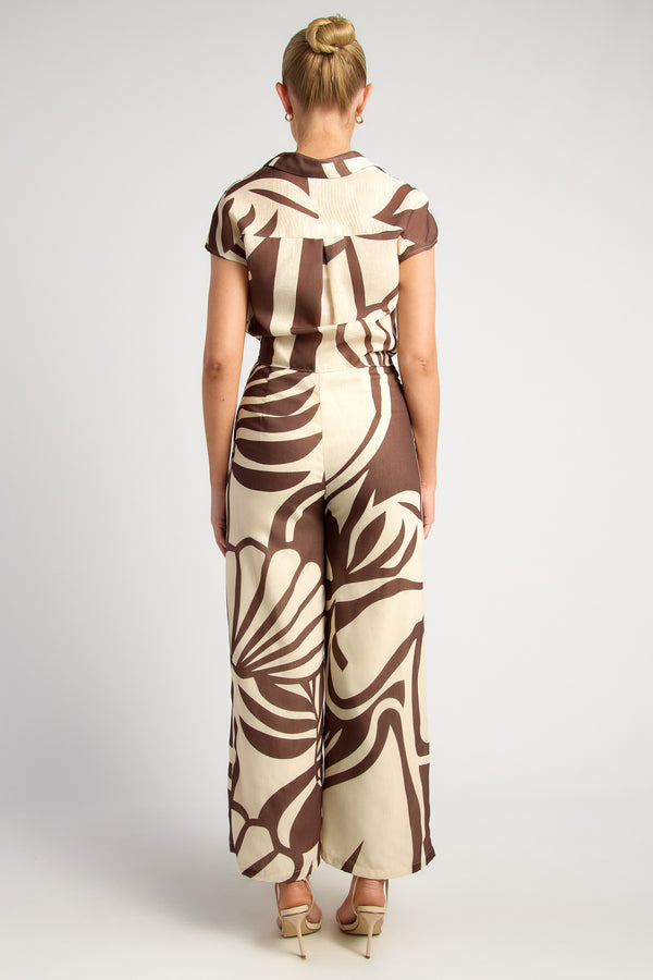 Chapel Top & Pants Set - Espresso