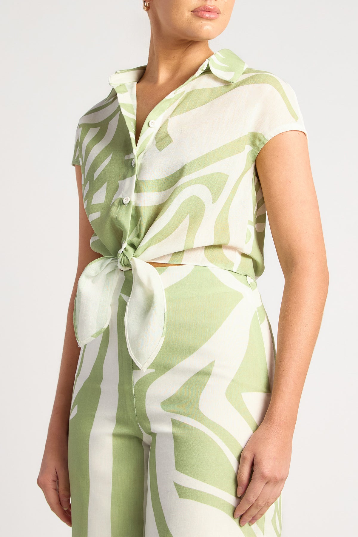 Chapel Top & Pants Set - Sage