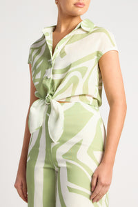 Chapel Top & Pants Set - Sage