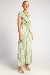 Chapel Top & Pants Set - Sage