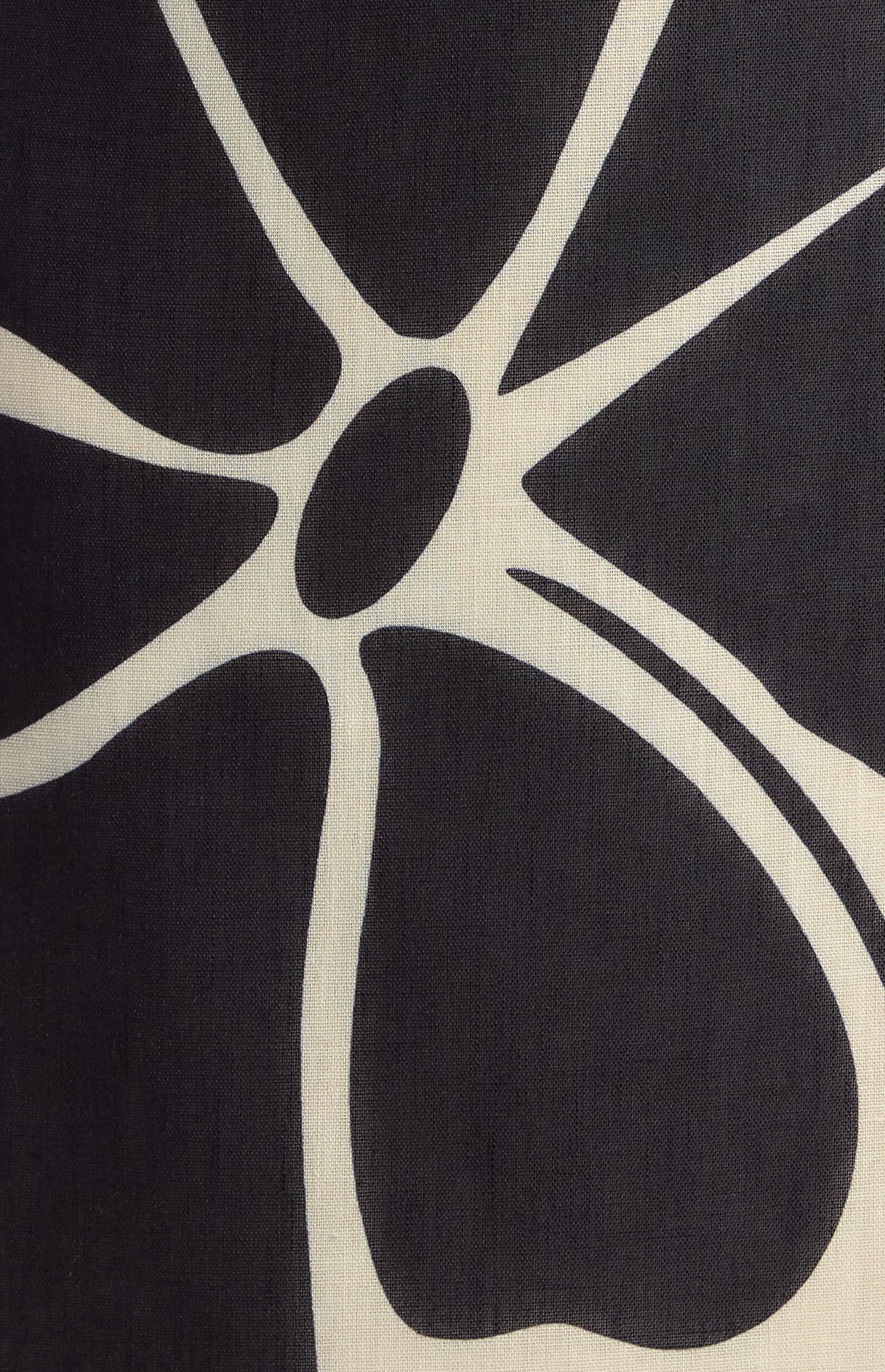 Kinslee Faux Linen Skirt - Black Floral