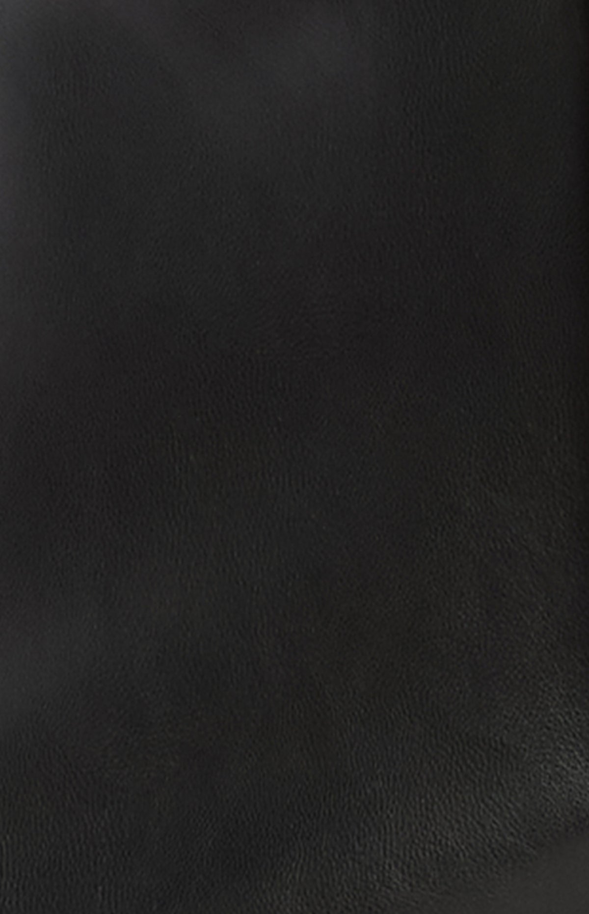 Perez Faux Leather Skirt - Black