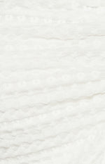 Cisco Long Sleeve, Front Split Drawstring, Mesh Top - White
